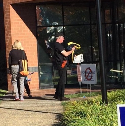 Officials Are Fine With This Armed Trump Supporter Patrolling A Virginia Polling Place
